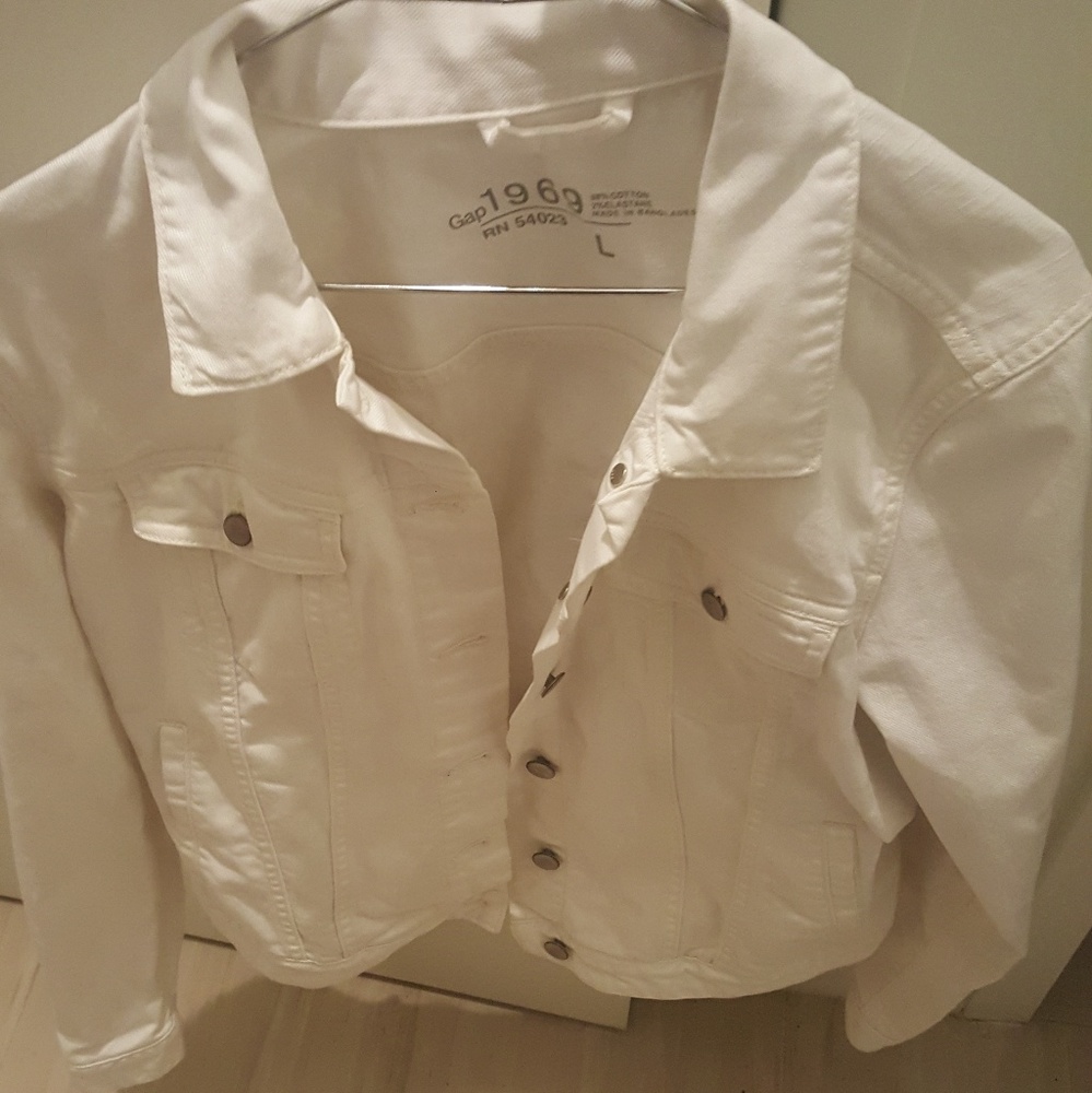 White Denim Jacket by Gap